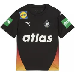 Puma, Unisex, Sportshirt, DHB Handball Away Jersey JR (128), Schwarz, 128