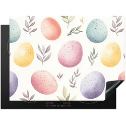 HERDABDECKPLATTE Eier - Bunt - Muster Induktionsmatte 71x52 cm