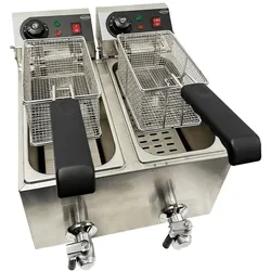 CombiSteel Elektro Tischfriteuse 2X4 L