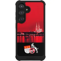 Nivocase Hülle für Samsung Galaxy S25 Stossfeste Handyhülle NIVOmax Case Schwarz 1. FC Köln Offizielles (Samsung Galaxy S25), Smartphone Hülle, Schwarz