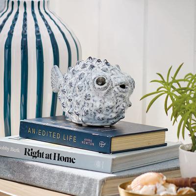 Ceramic Puffer Fish - Grandin Road