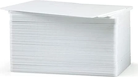 Zebra PVC-Karten zum Bedrucken, weiße Farbe, Dicke 0,76 mm, 500 Stück pro Packung, 500 Stück