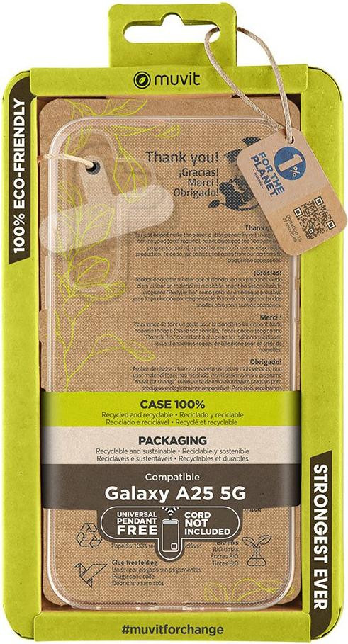 Muvit For Change Galaxy A25 telefoonhoesje 5G - Transparant - One size