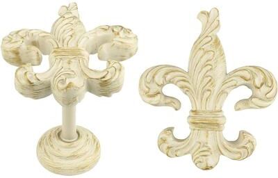 Urbanest Fleur de Lis Medallion Drapery Holdback, Set of 2