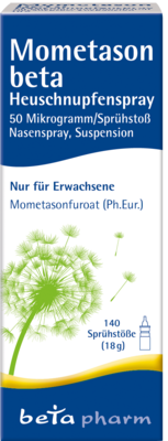 betapharm Arzneimittel GmbH MOMETASON beta Heuschnupfenspray 50µg/Sp.140 Sp.St 18 g 14374141