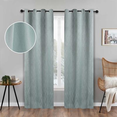 Superior Zuri Washable Room Darkening Curtains - Set of 2 Panels Window Drapes for Privacy, UV Sunlight Reduction