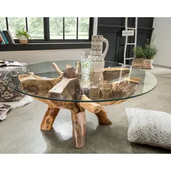 die Faktorei »Roots« Unikat Couchtisch Teak-Wurzel  – erhältlich in 4 Ausführungen