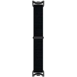 Cover-Discount Nylon Stoff Band flexibel mit Klett (Nylon), Uhrenarmband, Schwarz
