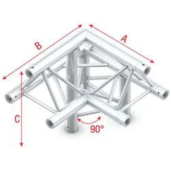 Milos Pro-30 Triangle P Truss - Corner down right - apex up ALB31 - 90° corner - P