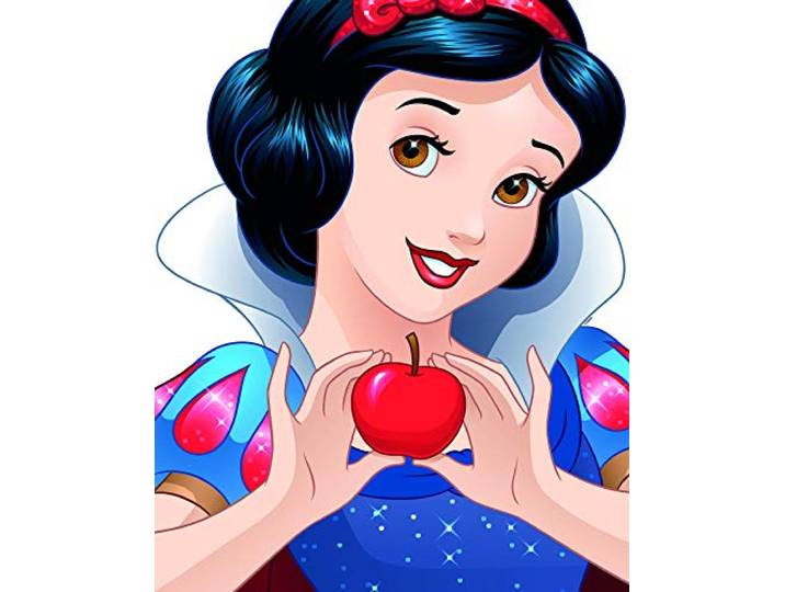 Disney Wandbild von Komar Snow White Portrait Kinderzimmer, Babyzimmer, Dekoration, Kunstdruck Größe 40x50cm (Breite x Höhe) ohne Rahmen WB057-40x50