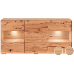 Massivholz »Zerro« Sideboard II Kernbuche / mit Beleuchtung