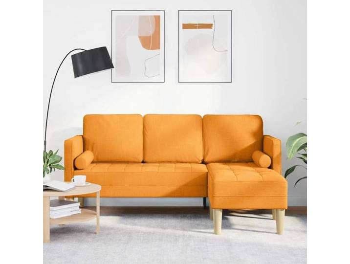 Ensemble de Canapés avec coussin Jaune foncé Polyester 42001921