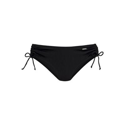 Bikini-Hose VENICE BEACH "Lucky", Damen, Gr. 40, N-Gr, schwarz, Recycling-Polyamid, Strukturmuster, Badehosen Bikini-Hose, aus gerippter Strukturware