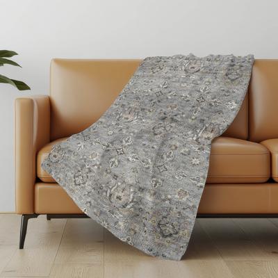 Addison Rugs Premium Machine Washable ASB94 Traditional Global Sherpa Throw Blanket