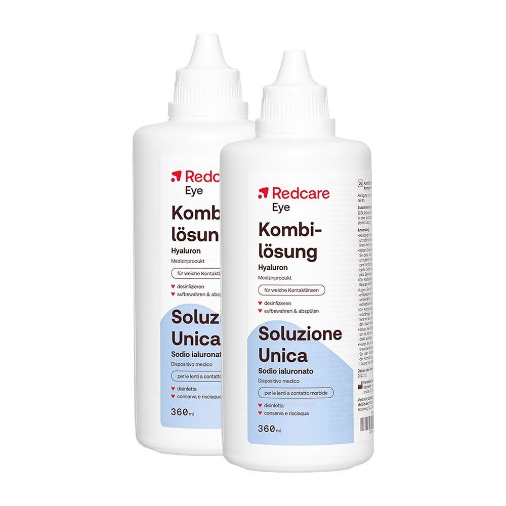 Redcare Kombilösung Doppelpack 2x360 ml Aufbewahrungs- und Reinigungslösung