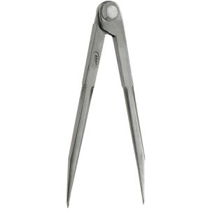 Helios-Preisser Anreißzirkel 0301002, für Holz & Metall, Spitzzirkel, Schenkellänge 175 mm