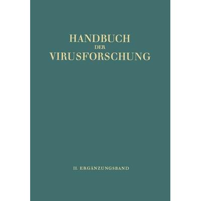 Handbuch der Virusforschung, Taschenbuch von , Springer Wien, 978-3-7091-5690-2
