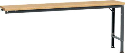 Manuflex Ansatztisch UNIVERSAL Spezial, 2000 x 800 mm, Multiplex natur, anthrazit