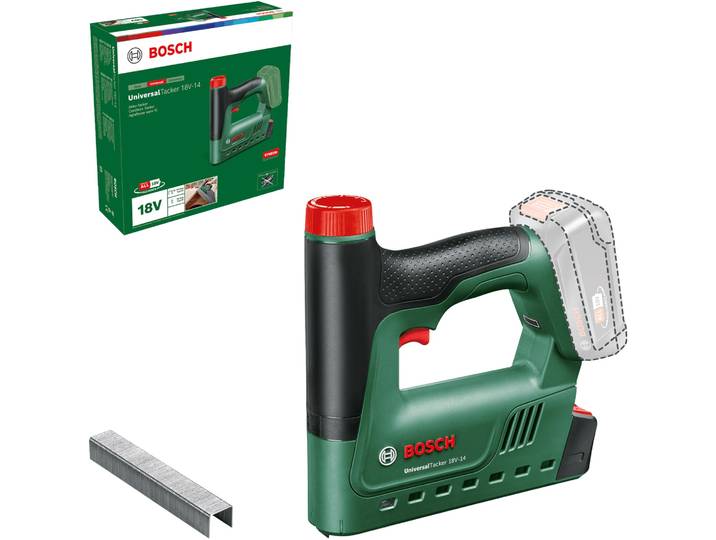 Agrafeuse universelle sans fil 18 V + 1000 agrafes (Produit seul) – Bosch 6032A7001