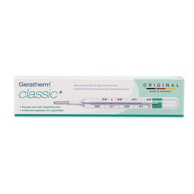 Geratherm classic XL o.Quecksilber Fieberth.m.Lupe 1 St Thermometer