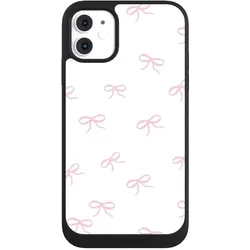 Nivocase Handyhülle für Apple iPhone 11 Hülle NIVOpure Case Schwarz Muster Schleife Schleifen (Apple iPhone 11), Smartphone Hülle, Schwarz