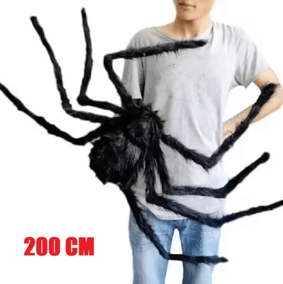 Inspire Curations Giant Plush Halloween Spider Decoration Indoor Outdoor Party Prop 200 Cm