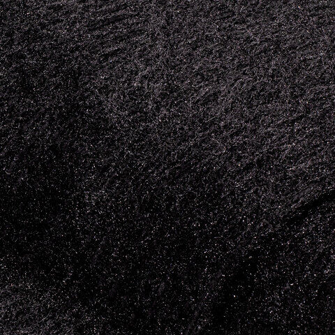 Strickstoff "Schimmer" mit Fransen, schwarz