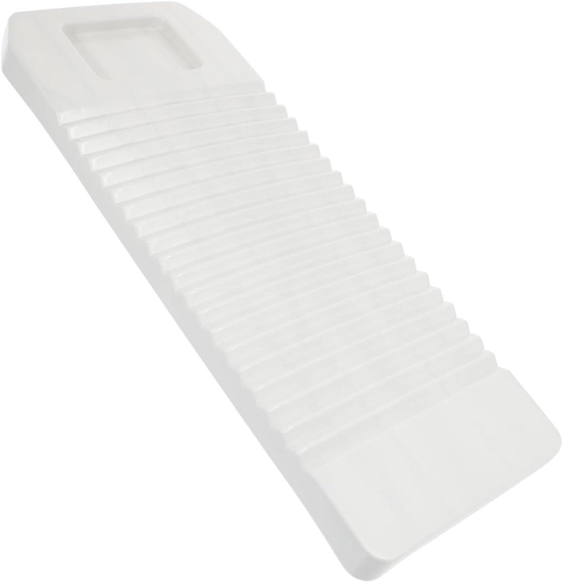 Wit Kunststof Wasbord met Golvend Oppervlak - Breedte: 45,5 cm, Diepte: 18,5 cm
