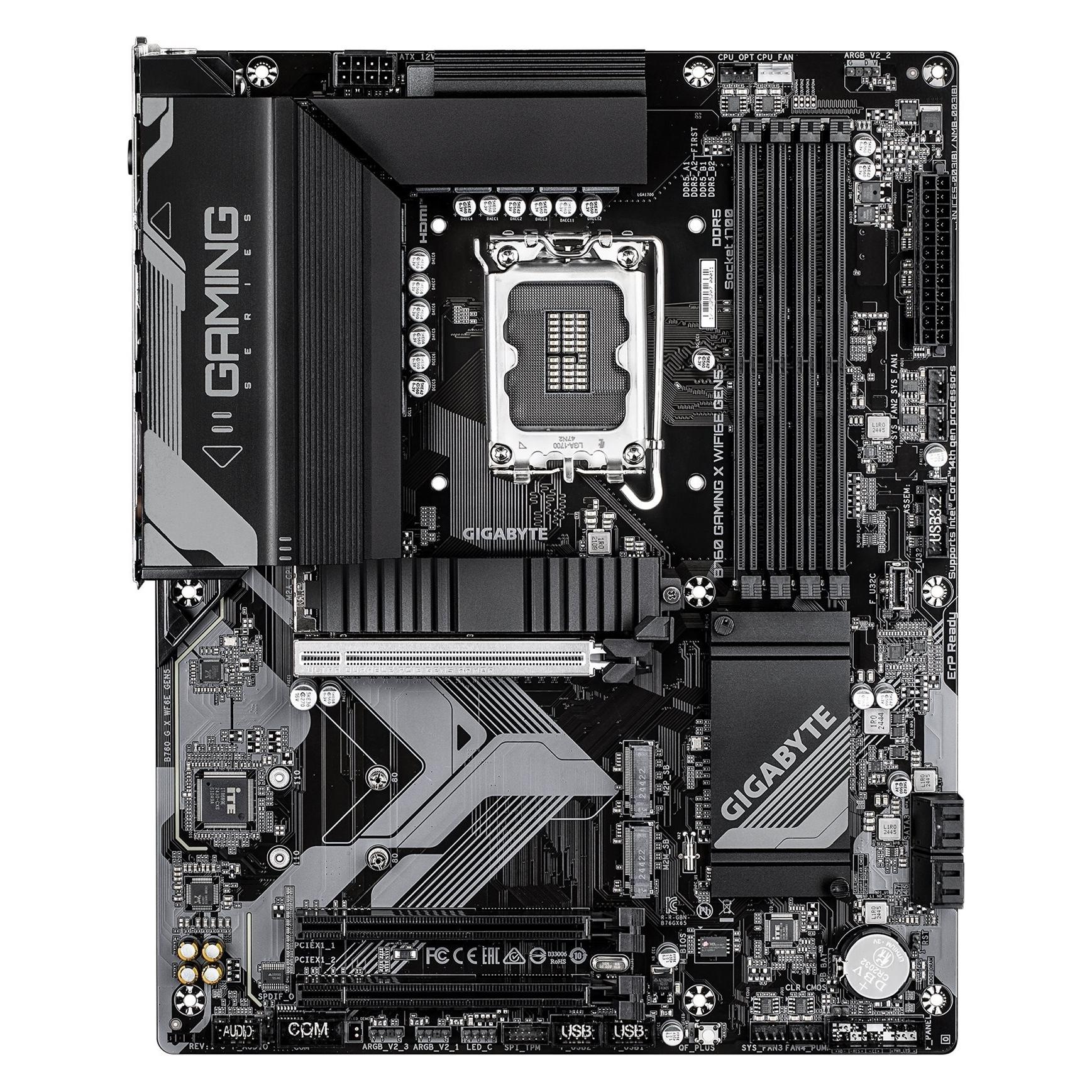 Gigabyte B760 Gaming X WiFi6E Gen5 (B760,S1700,ATX,DDR5) (LGA 1700, Intel B760, ATX) (B760 G X WF6E GEN5)