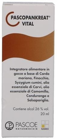 NAMED Srl Pascopankreat Vital Integratore Alimentare Per Il Benessere Gastro-Intestinale 20 ml