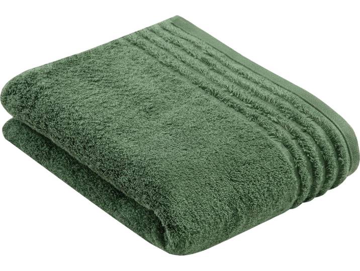 Badetuch VOSSEN Vienna Style Supersoft , grün (evergrün), B:67cm L:140cm, Walkfrottee, Baumwolle, Handtücher, Badetuch, Supersoft Baumwolle