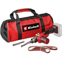Einhell, Schleifmaschine + Poliermaschine, Set bestehend aus Akku-Bandfeile TE-BF 18 Li-Solo und