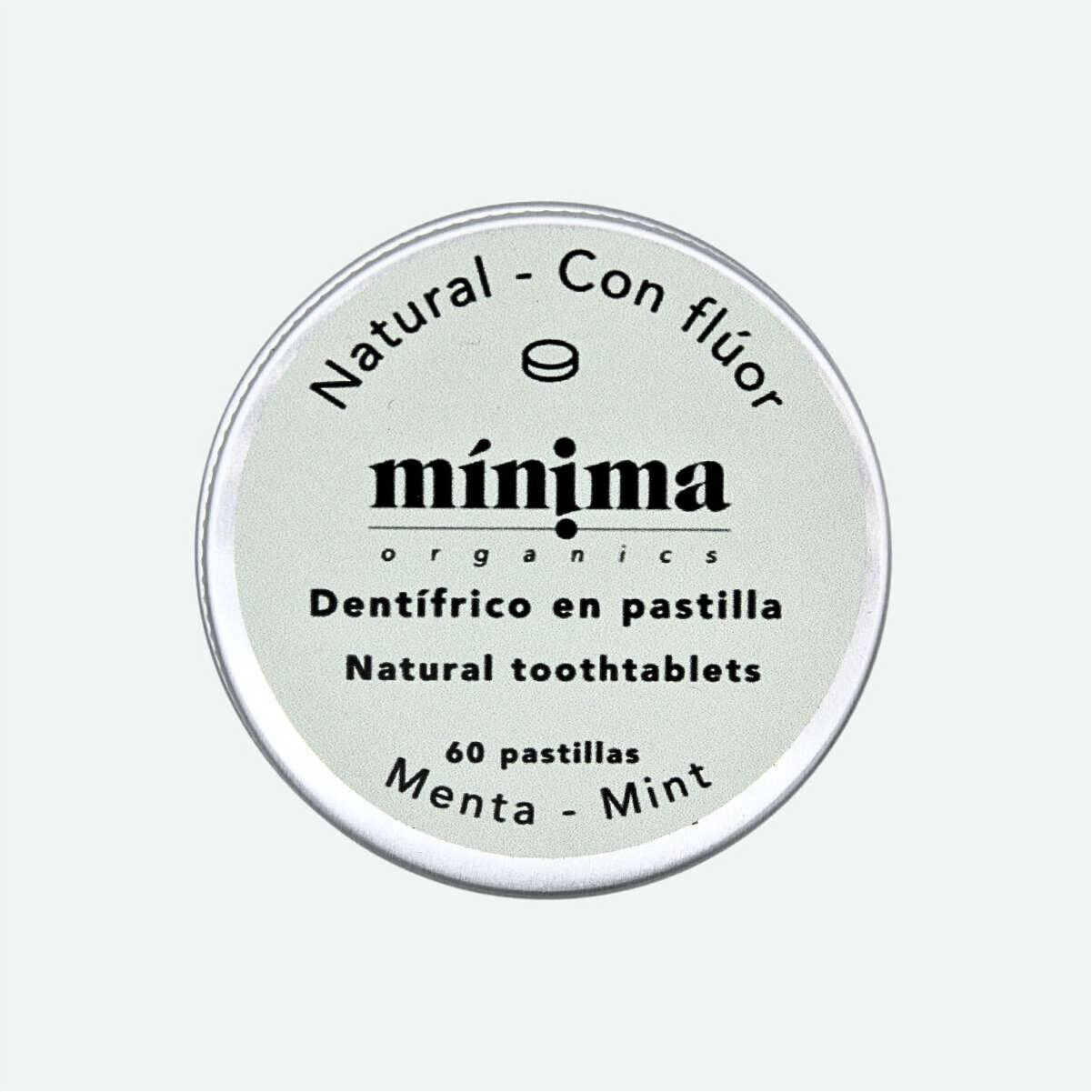 Mínima Organics Minz-Fluorid-Zahnpastatabletten, 60 Stück