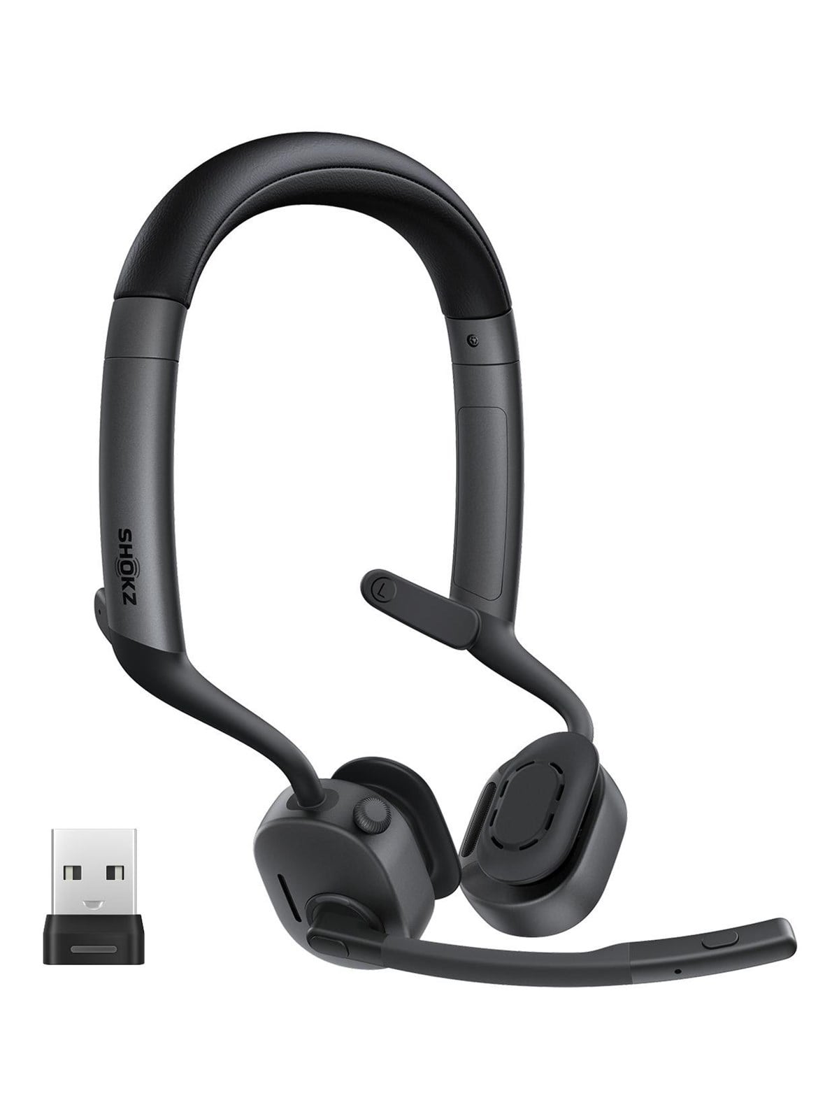 Shokz OpenMeet2 UC with USB-A adapter