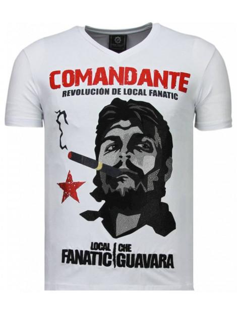 Local Fanatic Che guevara comandante rhinestone t-shirt
