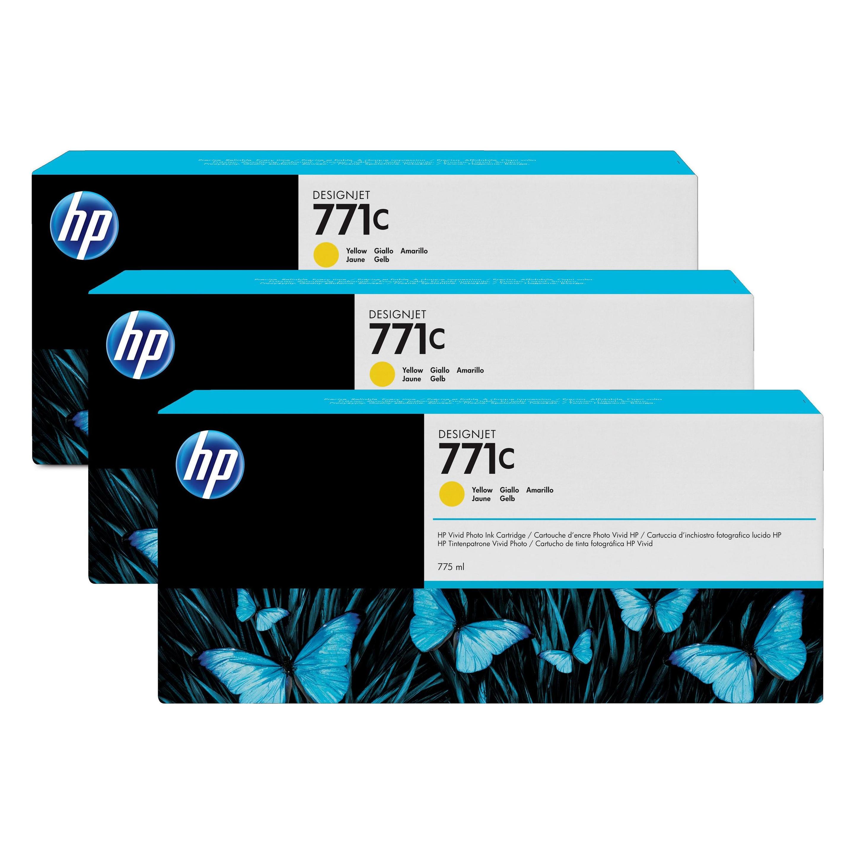 HP Tinte Large Format yellow Orig.Nr. B6Y34A (Y) (B6Y34A)