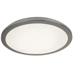 LED Decken Lampe Chrom Leuchte Kristall Sand Effekt IP44 Bade Zimmer Beleuchtung