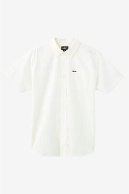O'Neill s Light Check Standard Fit Shirt in White, Size Small, Elastane/Polyester