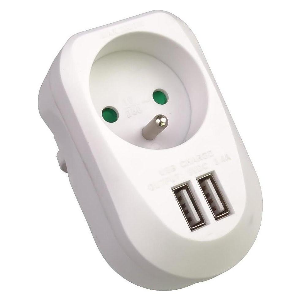 PremiumCord USB nabíjecí adaptér 2xUSB maximální proud (2 Ports) (PPD03)