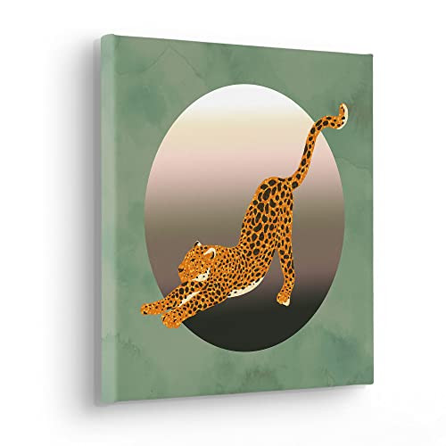 Komar Keilrahmenbild met animal print design, multicolor, 30 x 30 cm