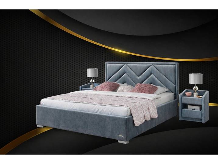 Xlmoebel Polsterbett Modernes Luxus Bettgestell aus Stoff für das Schlafzimmer (Polsterbett, Modernes Luxus Bettgestell aus Stoff), Made in Europa