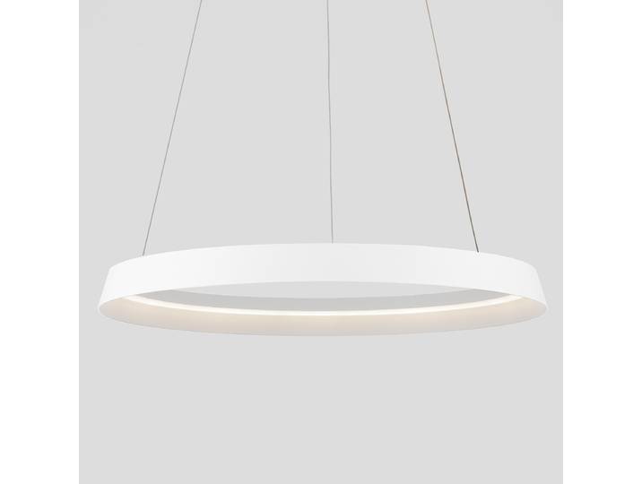 Suspension Ormi Ø 60cm Blanc/Blanc Aluminium LED non-remplaçables Module LED