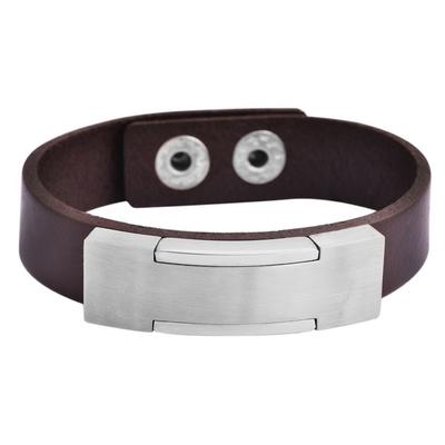 Armband ADELIA´S "Armband aus Leder 22 cm", braun, Armbänder, Damen, 22cm, Leder, Armband, Ein stilvolles Geschenk für besondere Momente