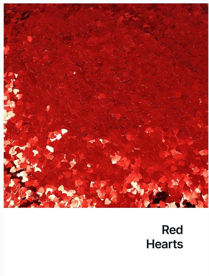 Hemway Shaped Ultra Sparkle Glitter   Heart   Cosmetic, Festival, Crafts - Red - Shaped 50g