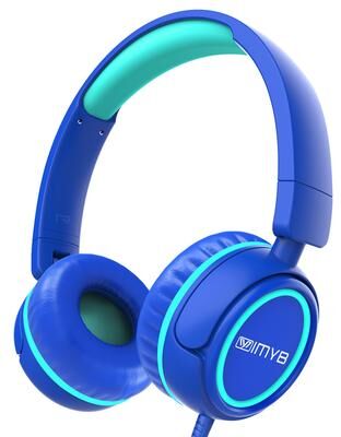 Shopalltechgadgets Kids Foldable Wired Headphones For School Learning & Everyday Listening purple