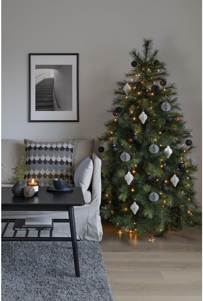 KONSTSMIDE LED-Baummantel "frosted 200 LED", grün, Dioden 200 Stk., Kabellänge 5m x Gesamtlänge 7,4m, Lichterketten, LED-Baummantel grün Dioden 200 Stk., Kabellänge 5m x Gesamtlänge 7,4m