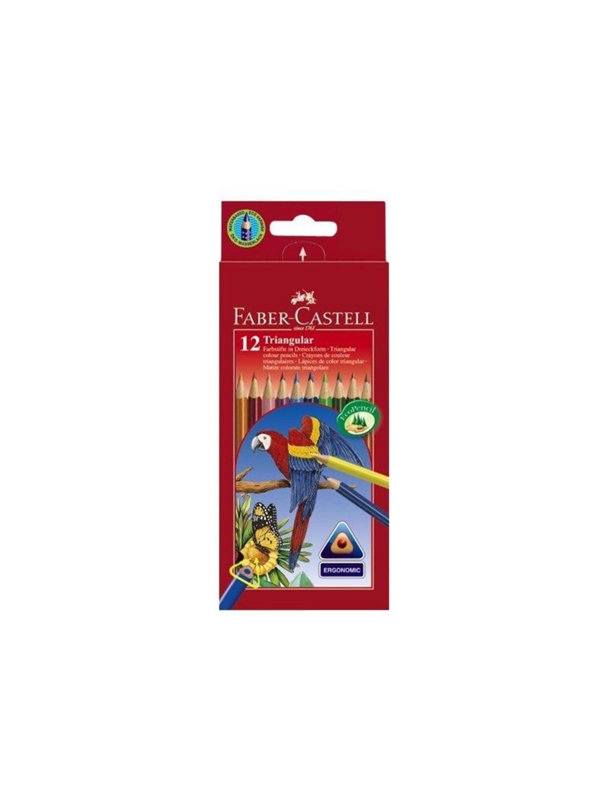 Faber-Castell Triangular colour pencils (pack of 12)