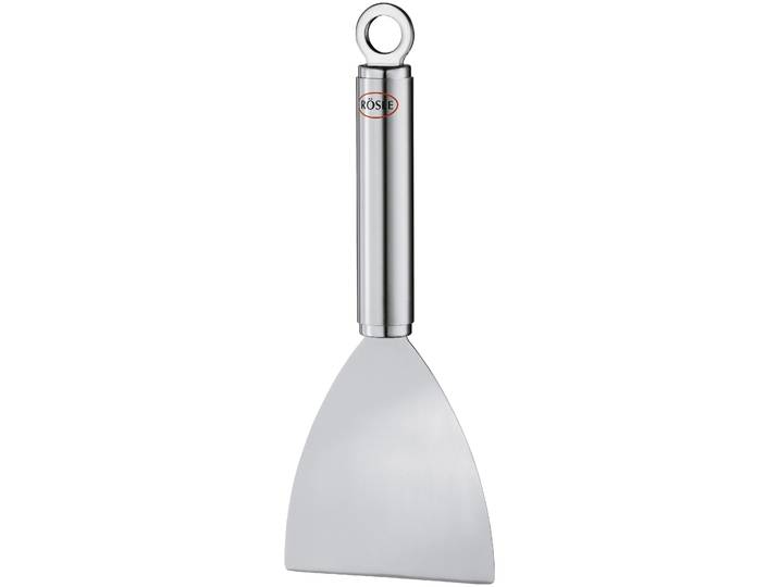 Universalschaber RÖSLE Barbecue Grillspachtel, 25063 , silber (silberfarben), H:28,5cm, Schaber, Universalschaber, BBQ-Spatel zum Fleischwenden, Reinigen von Grillplatten, Edelstahl