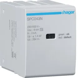 Hager Steckmodul T3 N-PE SPC043N