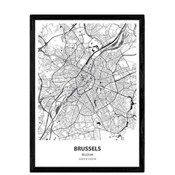 POSTER Brüssel - Belgien A3 Rahmenlos